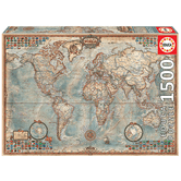 PUZZLE 1500 PIEZAS EL MUNDO, MAPA POLITICO EDUCA 16005