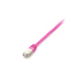 LATIGUILLO APANTALLADO S/FTP CATEGORIA 6 LIBRE HALOGENOS 0,5M COLOR ROSA