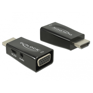 DELOCK ADAPTADOR HDMI-A MACHO VGA HEMBRA/AUDIO