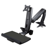 SOPORTE BRAZO/PIE VESA HASTA 24" + BANDEJA TECLADO Y RATON