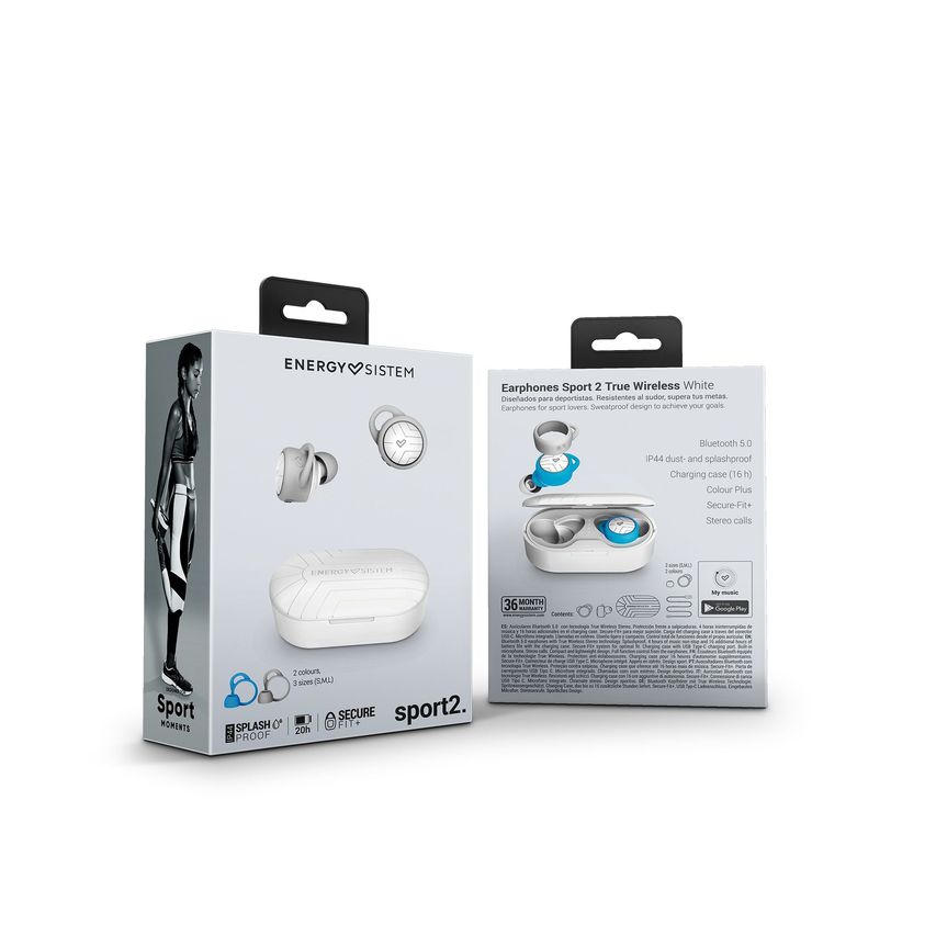 EARPHONES SPORT 2 TRUE WIRELESS WHITE (