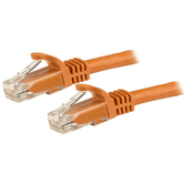 CABLE 1M NARANJA RED GIGABIT CAT6 ETHERNET RJ45 SNAGLE SS