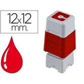 SELLO TINTA STAMP  RED 12 X 12 MM UNITARIO PR1212R