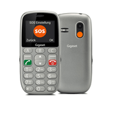 TELEFONO MOVIL LIBRE SENIOR GIGASET GL390  2.2"  /BOTON SOS / 32MB/ DUAL SIM /GRIS