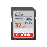 SANDISK ULTRA 32GB SDHC MEMORY CARD 120MB /S