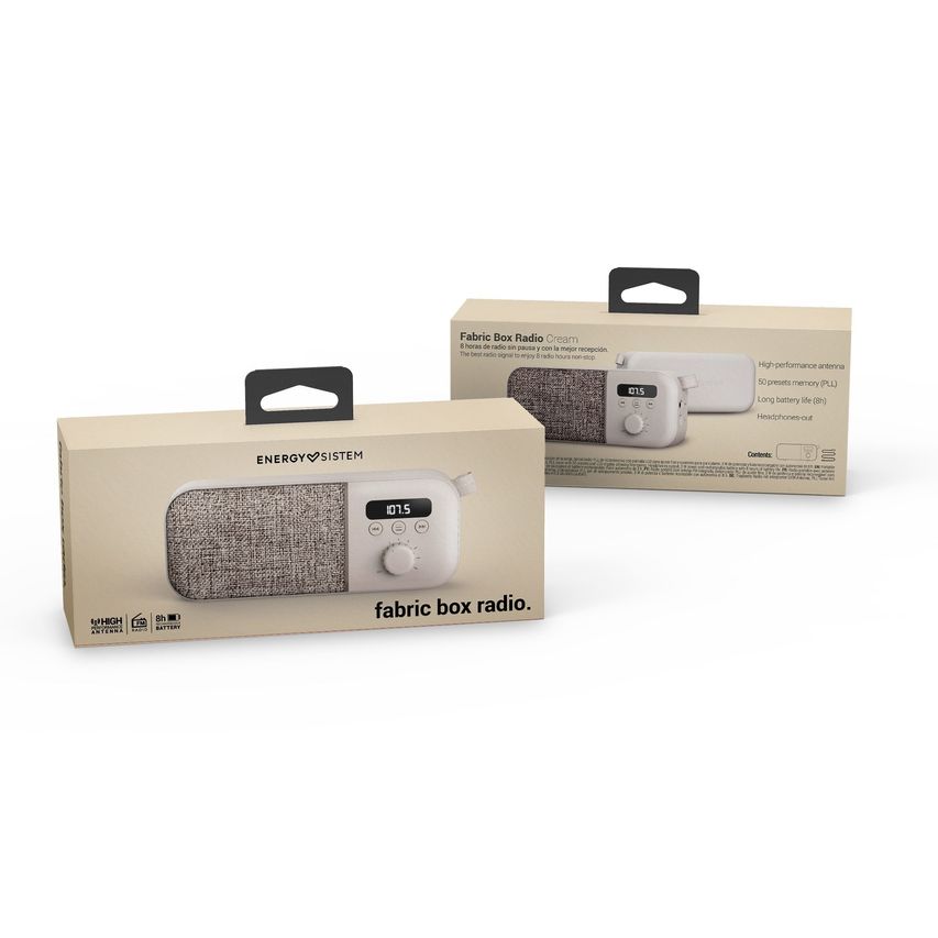 FABRIC BOX RADIO CREAM
