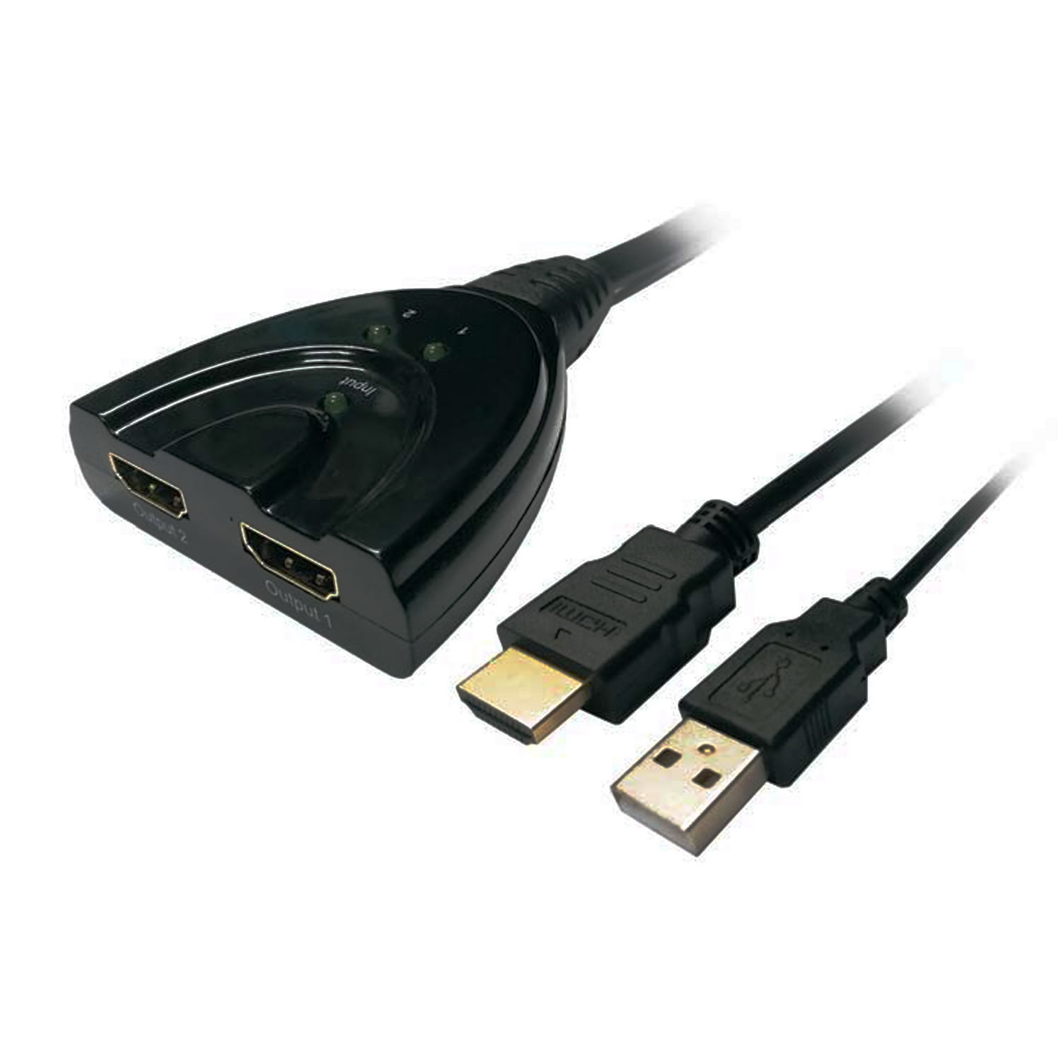 Aisens Hdmi Duplicador Alta Velocidad Hec 1X2 Con Alimentacion Usb Y Beep Informatica