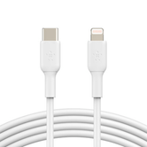 CABLE LIGHTNING BELKIN BOOSTCHARGE MACHO A TIPO C MACHO 1M (CERT. M FI) BLANCO