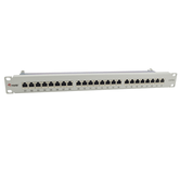 PATCH PANEL 24 PUERTOS CATEGORIA 6A  APANTALLADO COLOR GRIS CLARO