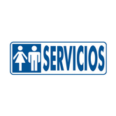 SENAL "SERVICIOS" 175X65 PVC GRIS ARCHIVO 2000 6177-00 GS