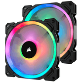 Ventilador Corsair RGB LED PWM de 140 mm LL140 RGB Pack de 2