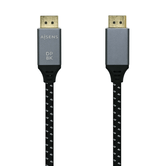 Aisens Cable Displayport V1 4 8k 60hz macho a macho 0 5m gris negro
