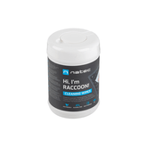 TOALLITAS LIMPIADORAS NATEC RACOON 10X10 CM PACK 100 UDS
