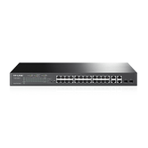 TP-LINK JETSTREAM 24-PORT 10/100 MBPS + 4-PORT GIGABIT SMART SWITCH WITH 24-PORT POE+ TL-SL2428P