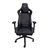 SILLA GAMER PRO KEEP OUT XSPRO HAMMER GOLD BLACK CUERO SINTETICO DE ALTA CALIDAD ELEVADOR 80mm REPOS