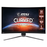 MONITOR GAMING MSI MPG ARTYMIS 323CQR 31.5" WQHD , 2560 x 1440, 165HZ, 1MS, CURVO, HDMI, DP, NEGRO