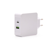 CARGADOR USB PARED TOOQ TQWC-2SC03WT 2PTOS USB-C PD + USB QC3.0 BLANCO