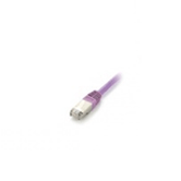 LATIGUILLO APANTALLADO S/FTP CATEGORIA 6 LIBRE HALOGENOS 0,5M COLOR PURPURA EQUIP P/N 605557