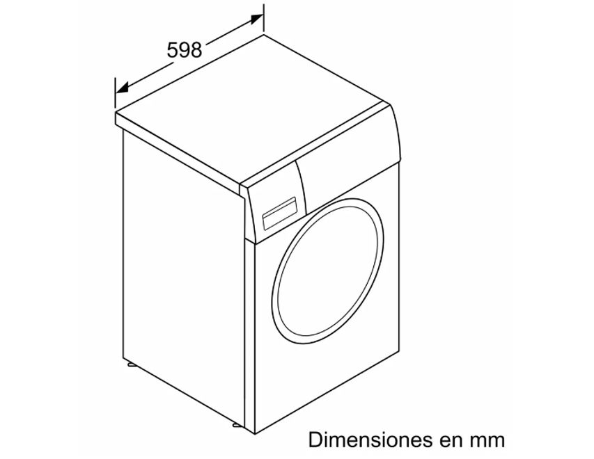 Lavadora carga frontal Bosch WAL28PH0ES 10 Kg 1400 rpm blanca