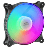 VENTILADOR 12CM MARS GAMING MFDUO KIT 2VENT. FRGB RAINBOW 360º NEGRO