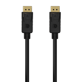 AISENS Cable DISPLAYPORT V1.2 4K@60Hz, DP/M-DP/M, Negro, 0.5M