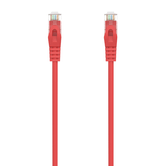 AISENS Cable de Red Latiguillo RJ45 LSZH Cat.6A 500 Mhz UTP AWG24, Rojo, 1.5M