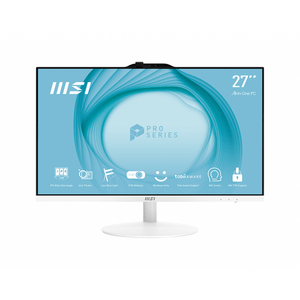 MSI AIO PRO AP272 12M-019EU. 27" IPS LED FHD 16:9 (1920x1080). I5-12400. INTEL UHD GRAPHICS. SO-DIMM DDR4 8GB. 2 TOTAL SLOTS (64GB MAX). SSD 512GB. W1