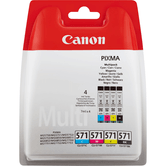 CARTUCHO CANON CYAN/MAGENTA/AMARILLO/NEGRO CLI-571 MULTI BLISTER SECURITY