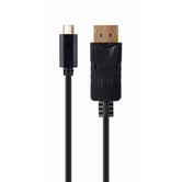 CABLE ADAPTADOR USB TIPO-C A DISPLAYPORT 4K 15 CM NEGRO