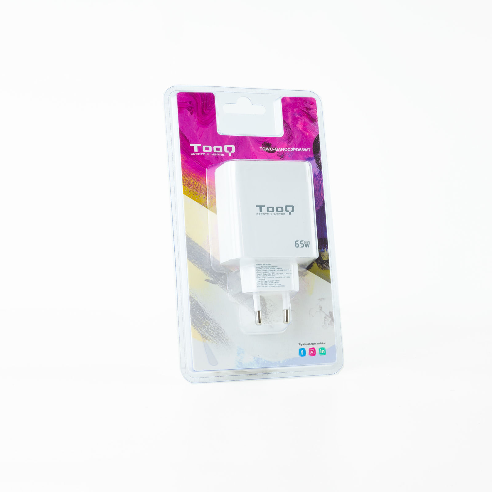 TOOQ USB-C Multiport Wandladegerät 20W – Mit PD & QC, Kompatibel Für Huawei, Xiaomi & Mehr – Schwarz