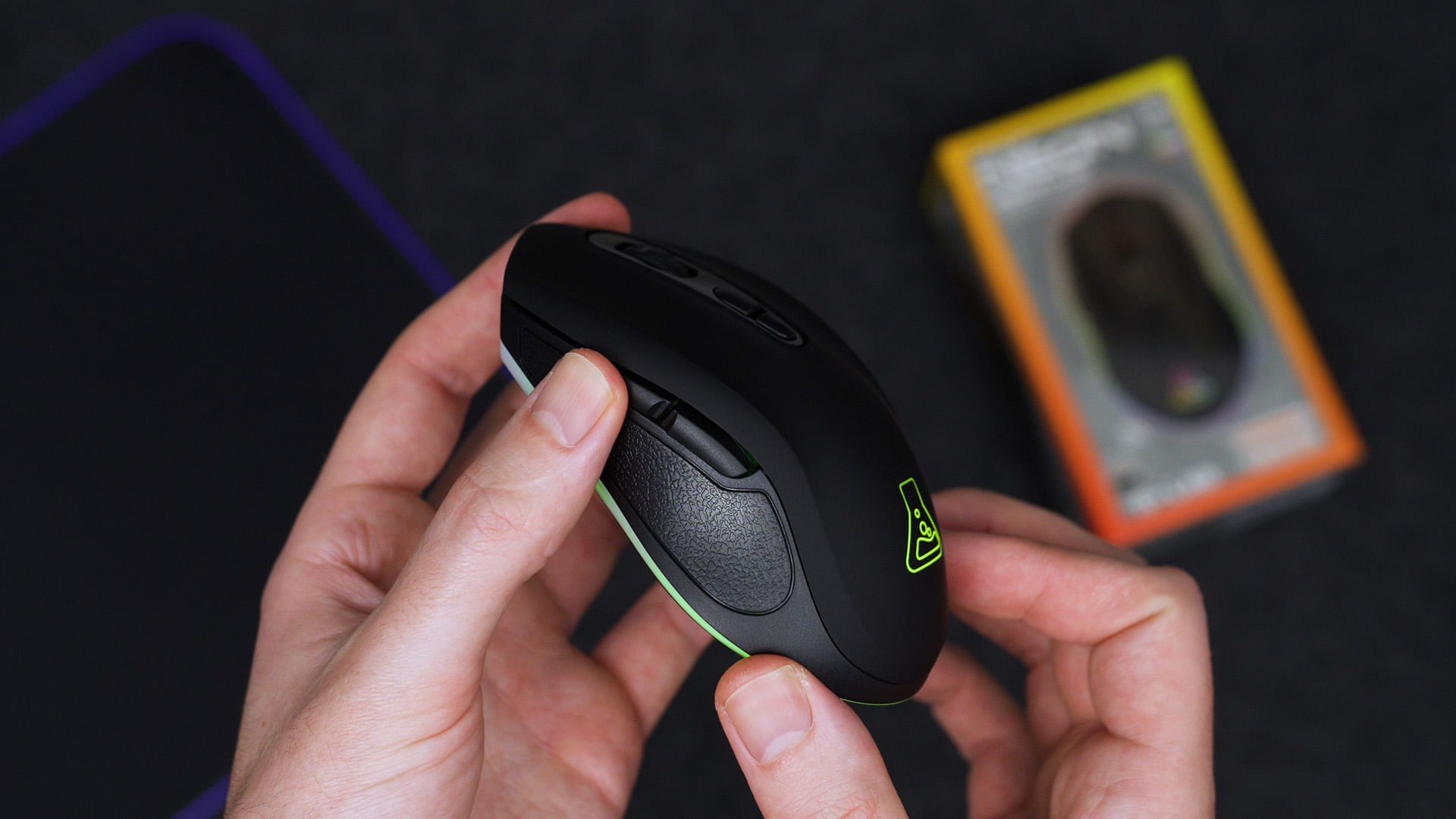(D) THE G-LAB ILLUMINATED RGB GAMING MOUSE WIRELESS RECARGABLE 2400 DPI ...