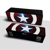 ALTAVOZ BT STEREO 2.1 PORTATIL INALAMBRICO 10W CAPTAIN AMERICA 001 MARVEL ROJO