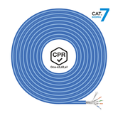 AISENS Cable de Red RJ45 LSZH CPR Dca CAT 7 600 MHZ S FTP AWG23  Azul  100 m