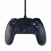 GEMBIRD MANDO DE JUEGO CON VIBRACIÇÊN CON CABLE PARA PLAYSTATION 4 O PC, NEGRO