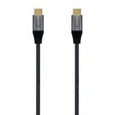 AISENS - CABLE USB 3.2 GEN2x2 ALUMINIO 20GBPS 8K@30HZ 5A 100W E-MARK,