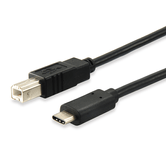 CABLE USB-C MACHO a USB 2.0 TIPO-B MACHO  1 METRO EQUIP 12888207 (carga 3A) velocidad 480Mb/s
