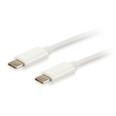 CABLE USB PLATINUM  USB-C MACHO A USB-C MACHO 1M EQUIP COLOR BLANCO