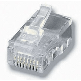 KIT 100 CONECTORES RJ45 EQUIP TELEFONIA 121151