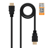 CABLE HDMI V2.0 4K@60Hz 18Gbps, A/M-A/M NEGRO 3m.