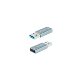 ADAPTADOR NANO CABLE USB A/M - USB C/H  3.1 GRIS