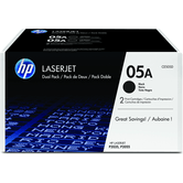 TONER HP LASERJET NEGRO PACK 2 05A