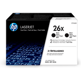 TONER CARTRIDGE 26X BLACK DUAL PA CK