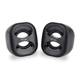 ALTAVOCES 2.0 EQUIP LIFE MINI  6W RMS COLOR NEGRO JACK 3.5" ALIMETANCION USB