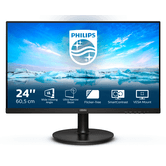 MONITOR PHILIPS 241V8L/00 23.8" 1920x1080, 4MS, HDMI, VGA,  NEGRO