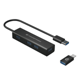 HUB 4 PUERTOS USB 3.0 NETWAY NEGRO