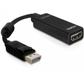 ADAPTADOR DISPLAY PORT MACHO A HDMI HEMBRA DELOCK 61849