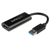 Adaptador USB 3.0 a HDMI - 1080p (1920x1200) - Adaptador Conversor Compacto de USB-A a HDMI para Monitor - Adaptador Gráfico Externo de Vídeo - Negro