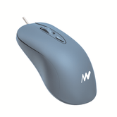 Ratón Netway - Mouse óptico, USB, 2400 dpi, BP700 AZUL