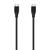 AISENS Cable USB 3.2 Gen2x2 20Gbps 8k@30Hz 5A 100W E-Marker, Tipo USB-C/M-USB-C/M, Negro, 1.0m