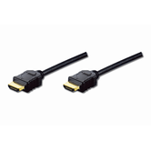 Cable de conexi n HDMI est ndar  tipo A M/M  2 m  con Ethernet  Full HD  dorado  negro